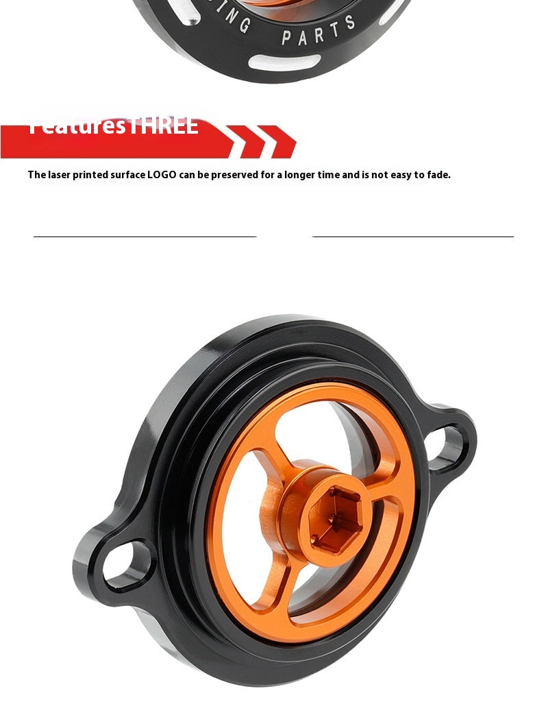 Couverture du filtre à huile moteur modifié pour moto