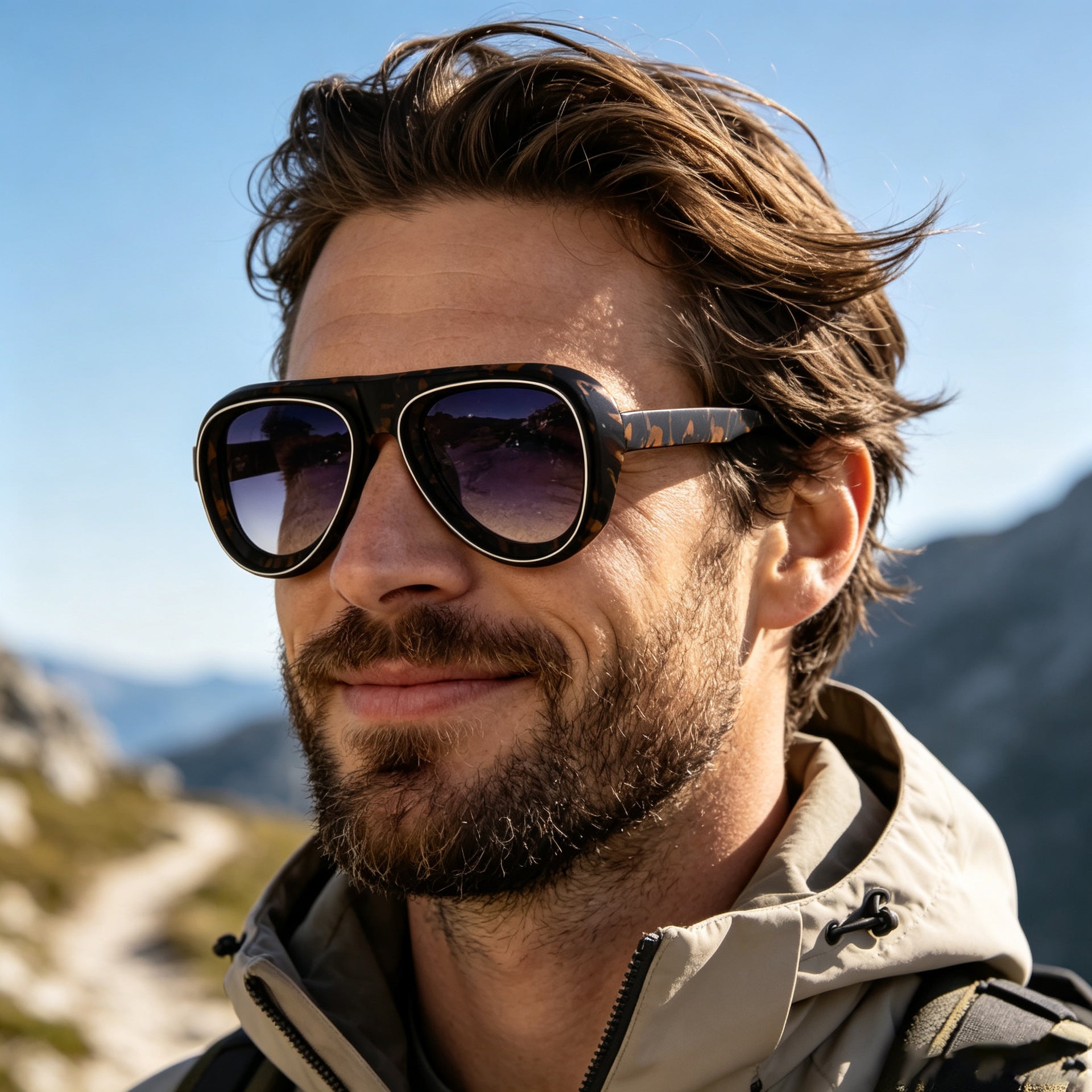 Lunettes de soleil Aviator de style européen et américain pour hommes