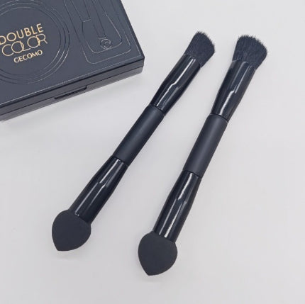 Brosse de maquillage de brosse à éponge Miter double tête