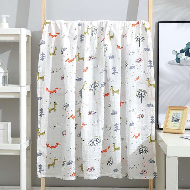 Double couche Gauze Gro-bag Muslin Nouveau-né Serviette de swap