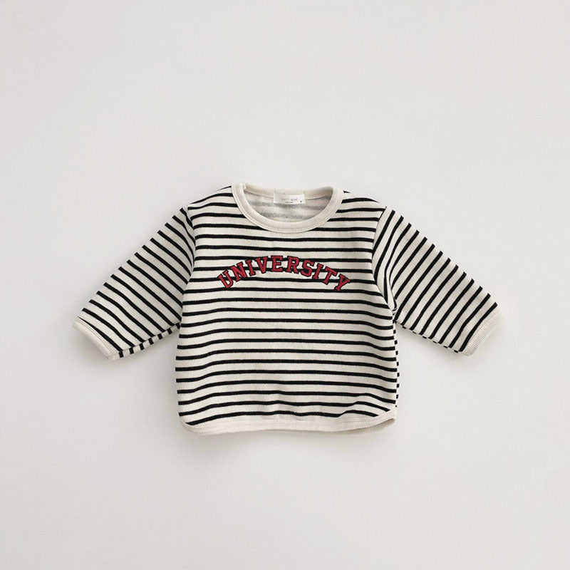 T-shirt à manches longues rayées pour enfants