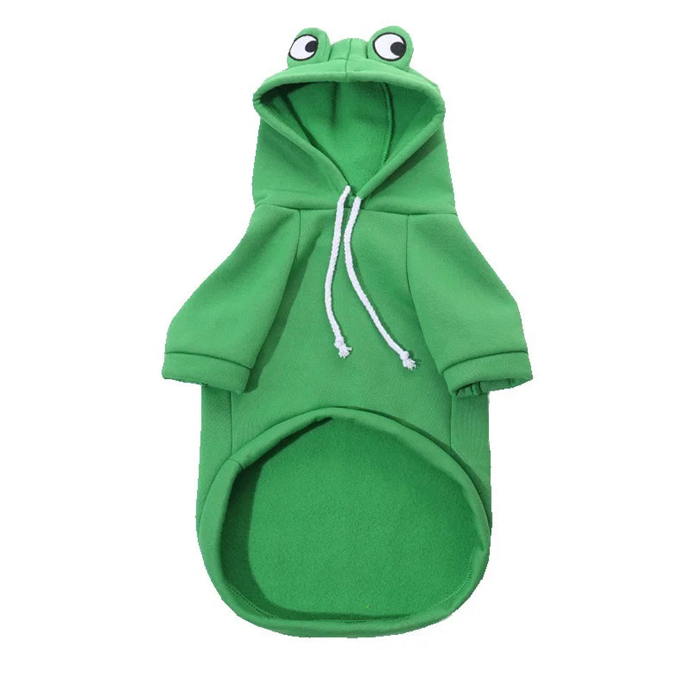 Doucement chaud vêtements de chat pour petits chiens chats drôle Halloween Cosplay Frog costume Kitten Crea