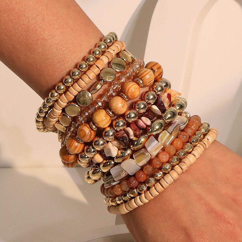 Bracelet tissé à la main mode Set pour femmes