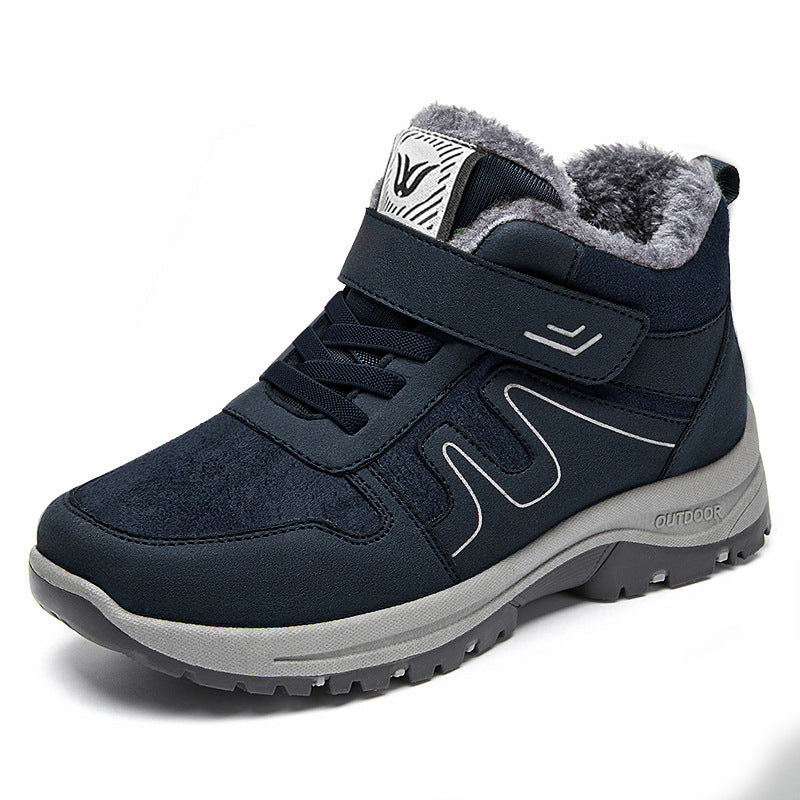 Femmes Bottes de coton avec velcro pour l'hiver sur terrain neigeux