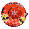 43.3 Inch Tube de neige PVC Cold Proof Gonflable Snow Sled Ski Ring Jouet d'hiver avec 2 poignées