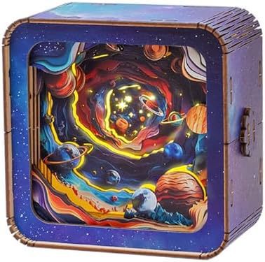 Puzzle en bois Ambiance créative Petite lampe de nuit
