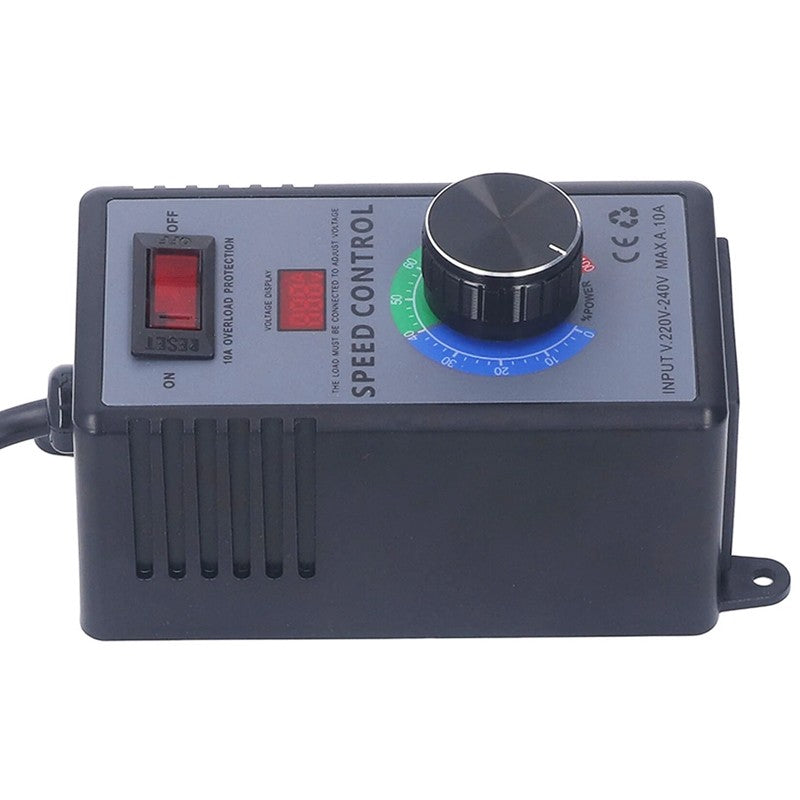 Contrôleur de vitesse de moteur S Sorcellerie AC 220V-240V Affichage de tension en temps réel Plug UK