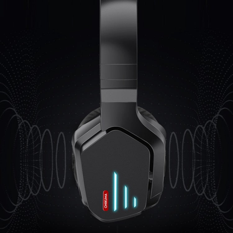 Head-mounted Noise Reduction Stereo Gaming Bass Luminous Wireless Headset