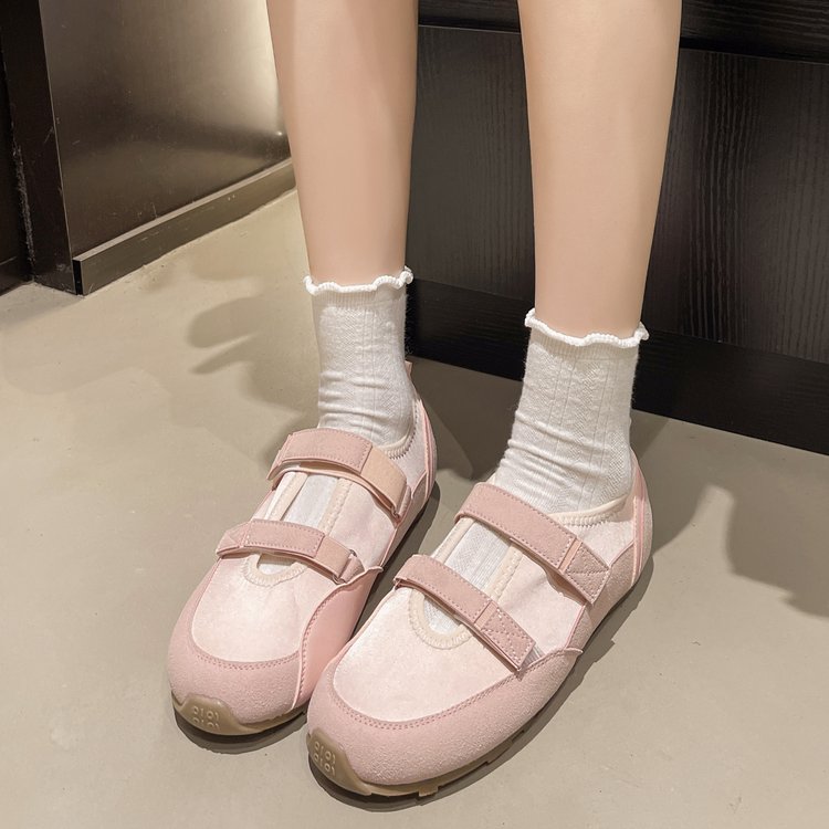 Femmes Taille intérieure Augmenter Mary Jane Chaussures Summer Breathable Ballet Style German Traini