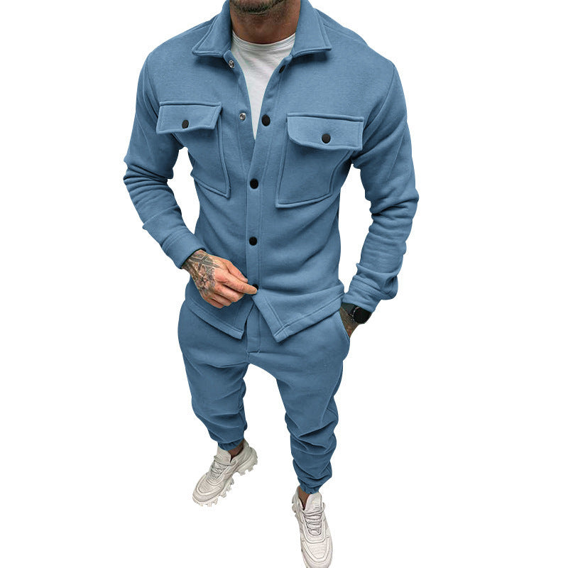 Men's Jacket Set SpringAutumn Sports Workwear