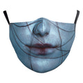 Crâne d'Halloween Impression numérique drôle Masque de poussière double couche