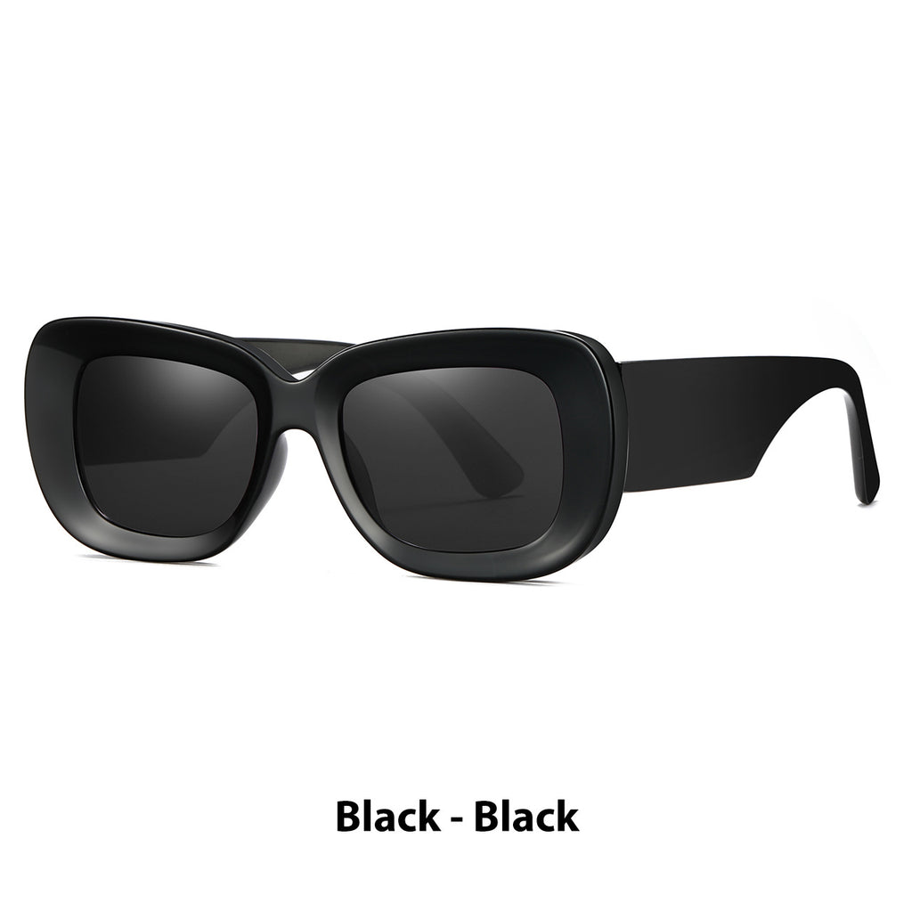 Lunettes de soleil simples Retro Square mode