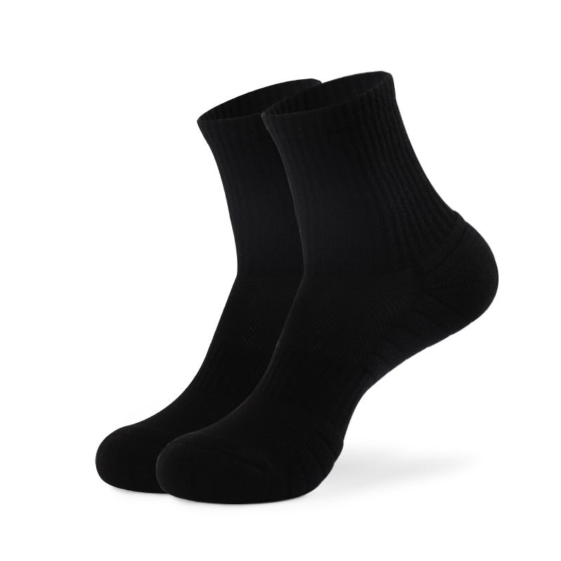 Chaussettes de sport en coton pur avec une semelle essoufflée