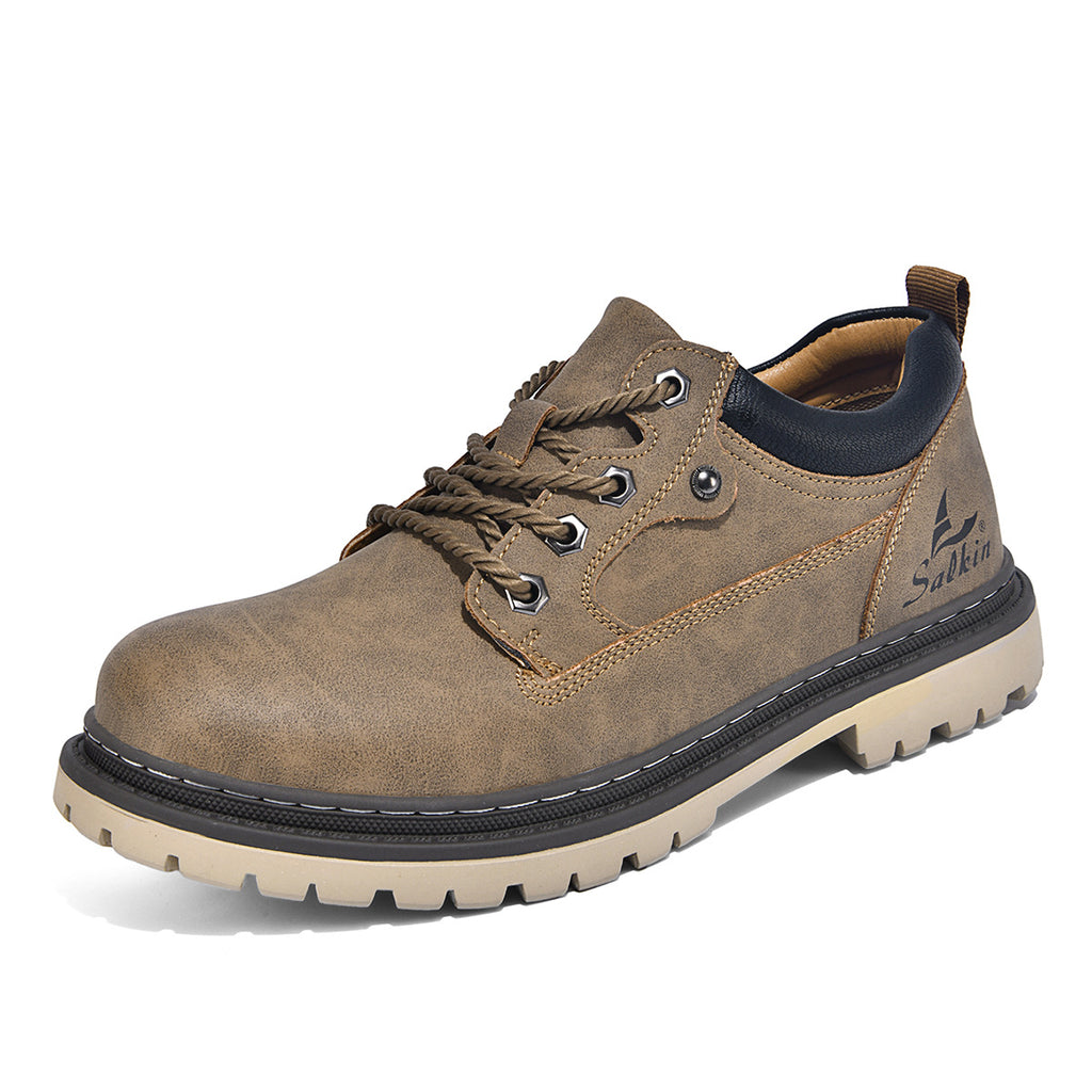 Bottes de travail de style britannique pour hommes tendance