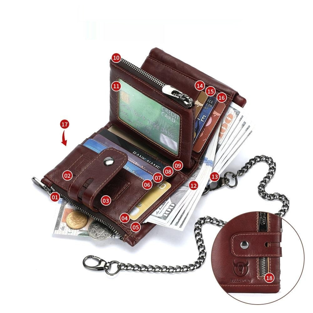 Capitaine Bull Hommes véritable porte-téléphone en cuir