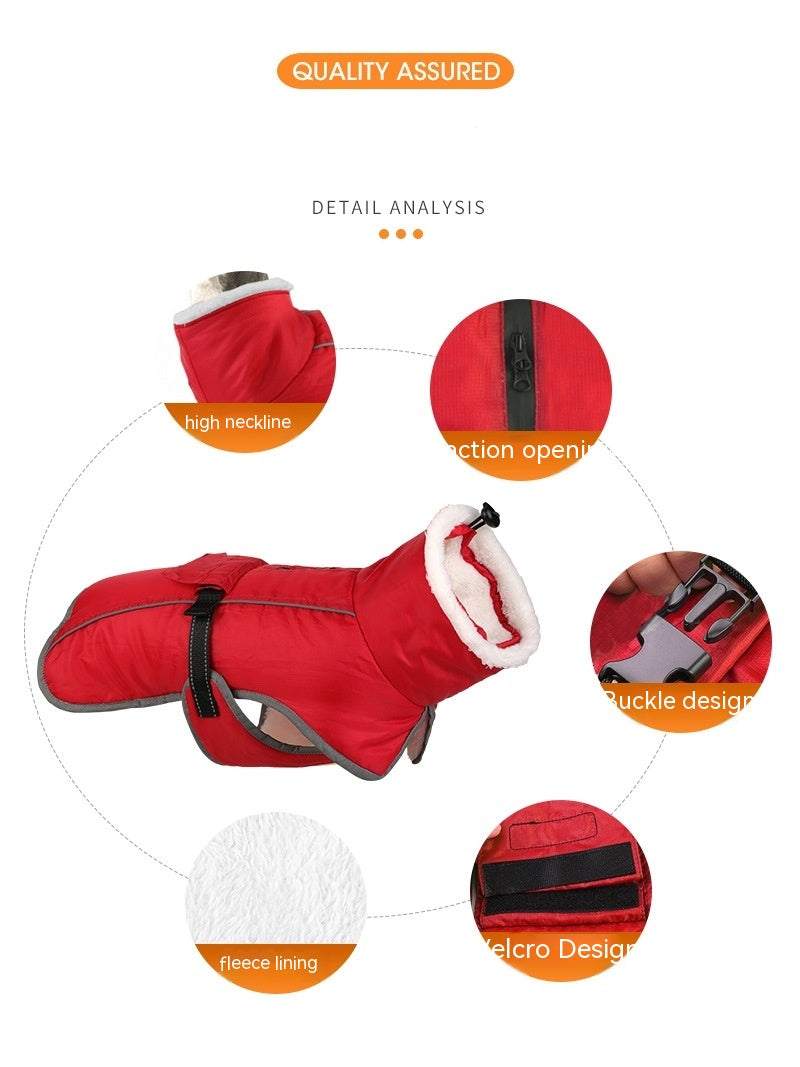 Animaux de compagnie Coton rembourré Coat Hiver Grand chien Golden Retriever Jarre Aero Bull Corgi Puppy Cloth