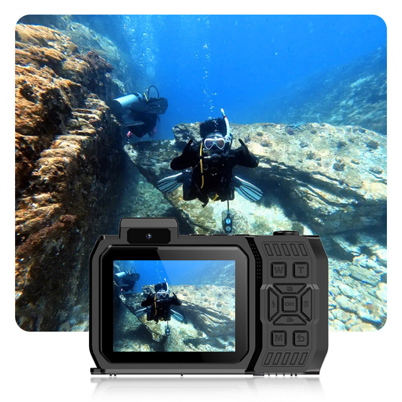 Caméra étanche D50 Dual-Screen Outdoor Sports HD Caméra de plongée