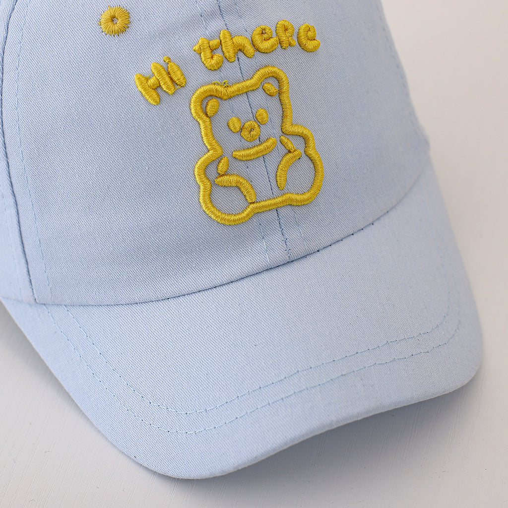 Broderie de lettre pour ours en peluche monocolore pour enfants Et Si