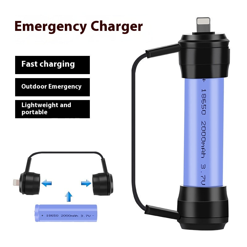 Téléphone portable Chargeur d'urgence Mini Portable Fast Power Bank