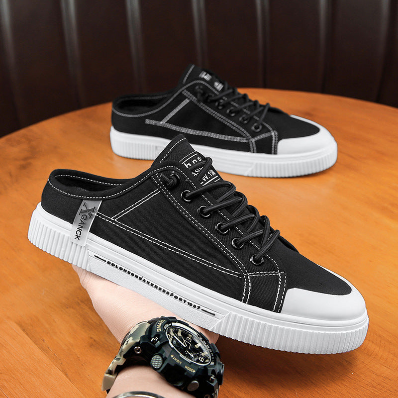 Baskets polyvalents casual hommes talons toile chaussures