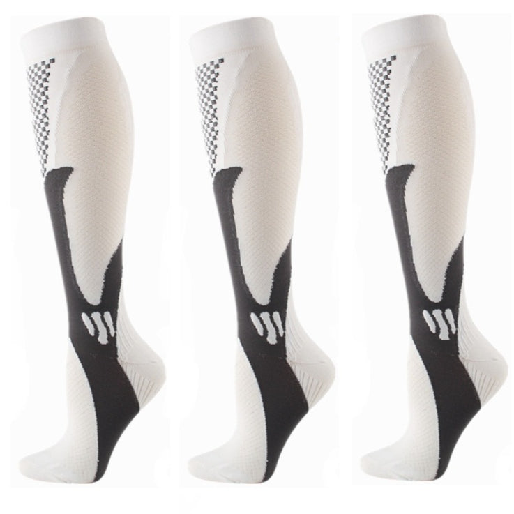 Sports professionnels Running Fitness Basketball Sauter la corde Long Calf Compression Stockin