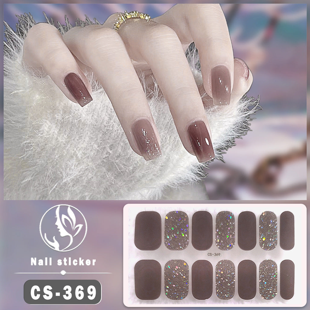 Pièce en forme d'ongle d'art en couleur solide imperméable