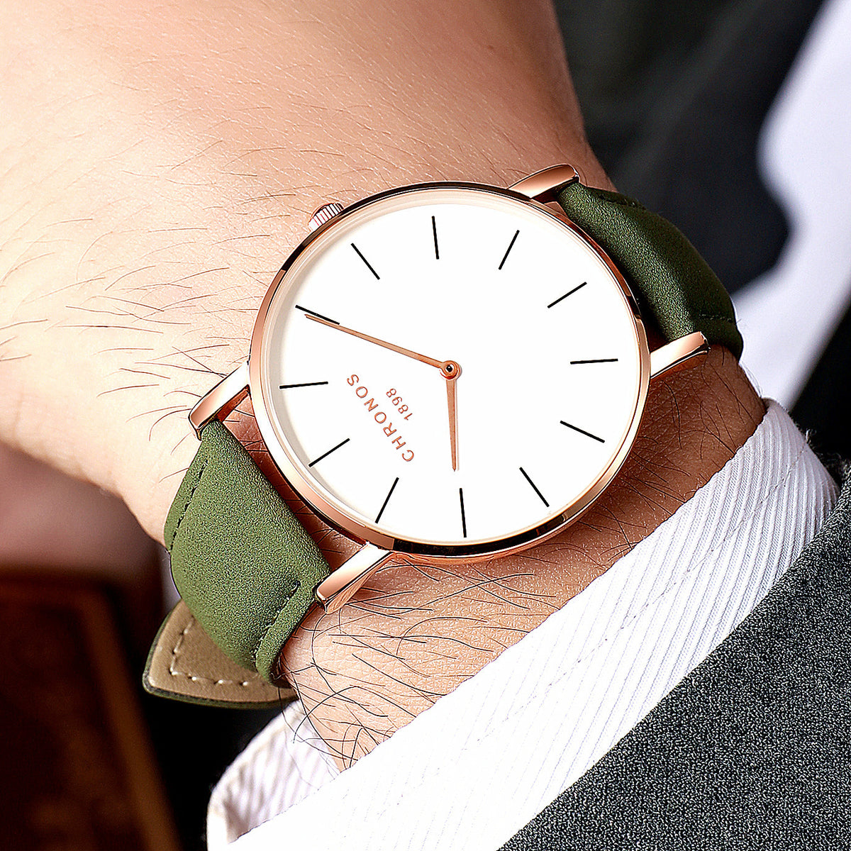 Men's Fashion Casual Ultra-thin Simple Waterproof Wristwatch