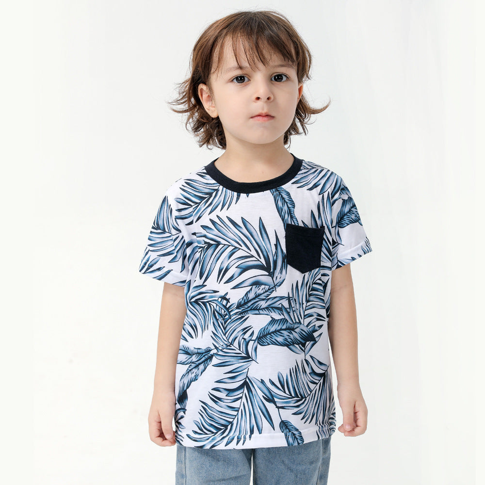 Cotton Famille Fashion Print Jupe longue Composition parent-enfant