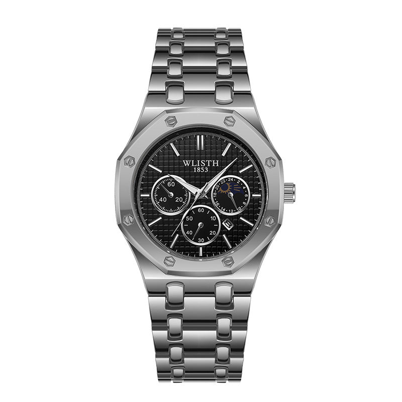 Calendrier des bracelets en acier lumineux pour montre pour femme