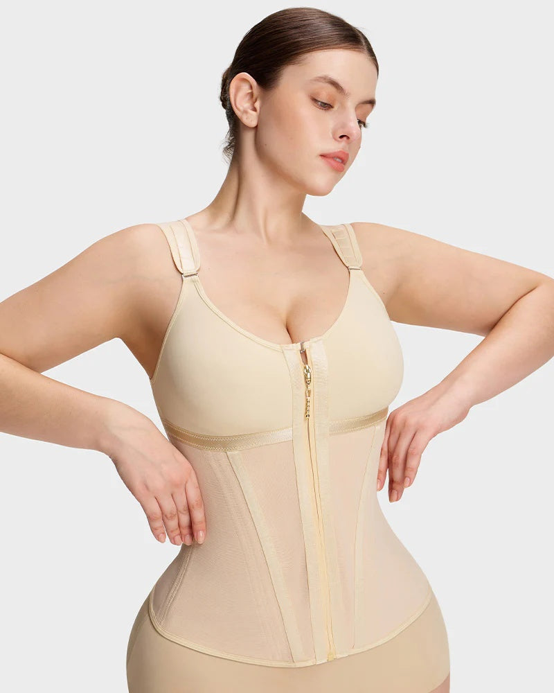 Double-Layer Tummy Control Waist Shaper Girdle avec Bra
