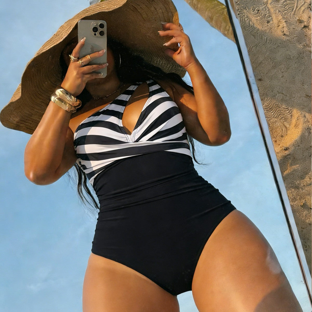 Maillot de bain d'une pièce pour femmes