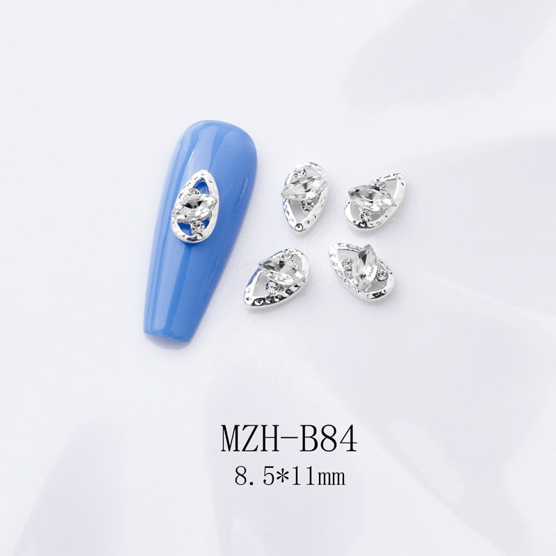 K9 Strass à dos plat ultra brillant en blanc pour décorations d'art à ongles