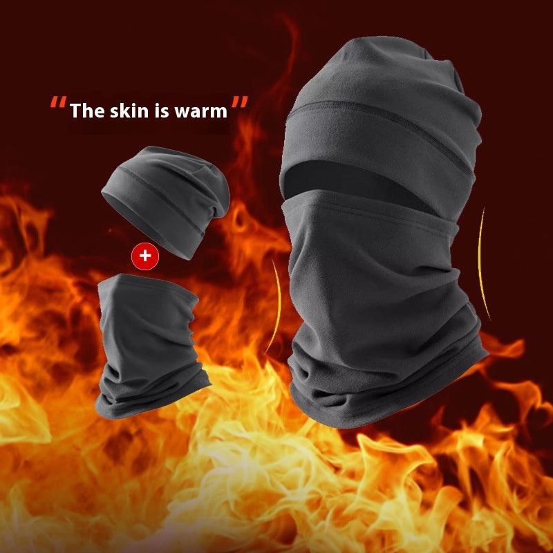 Chapeau de Dralon Masque de vent d'hiver pour hommes Chapeau de mouchoir Couverture en deux parties Cycling Bag Headgear