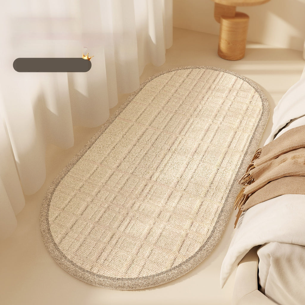 Tapis de chambre à coucher de style crème légère