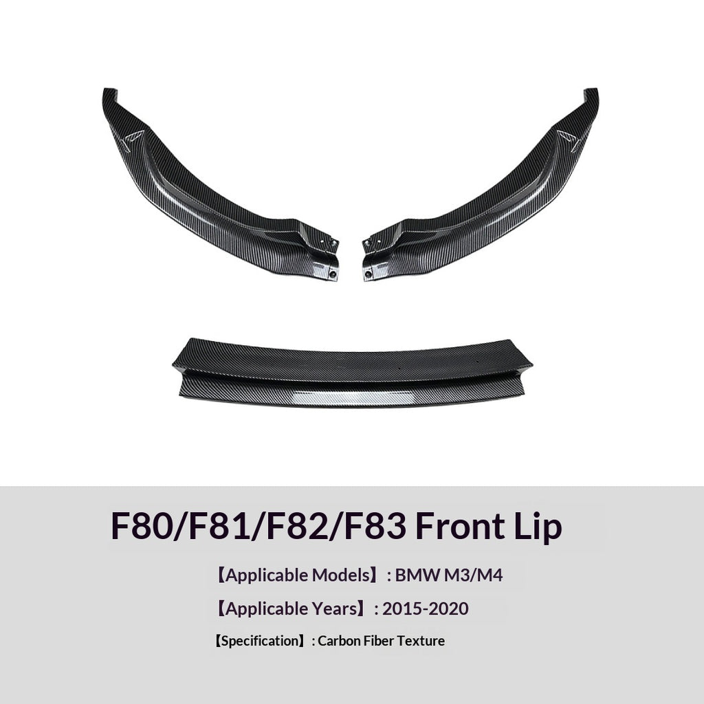 Modification de lèvre avant pour BMW Série 3 Série 4 BMW M3 F80F81 M4 F82F83