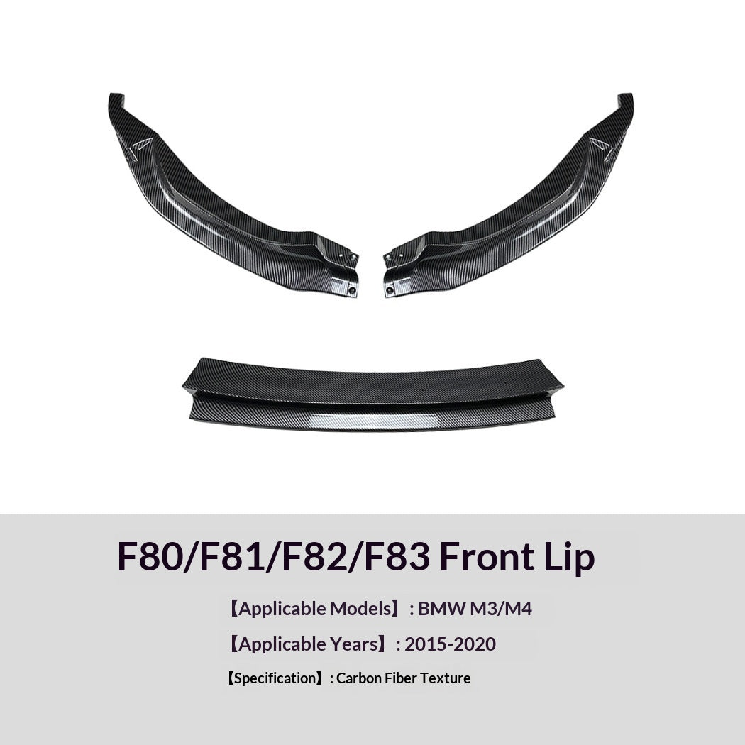 Modification de lèvre avant pour BMW Série 3 Série 4 BMW M3 F80F81 M4 F82F83
