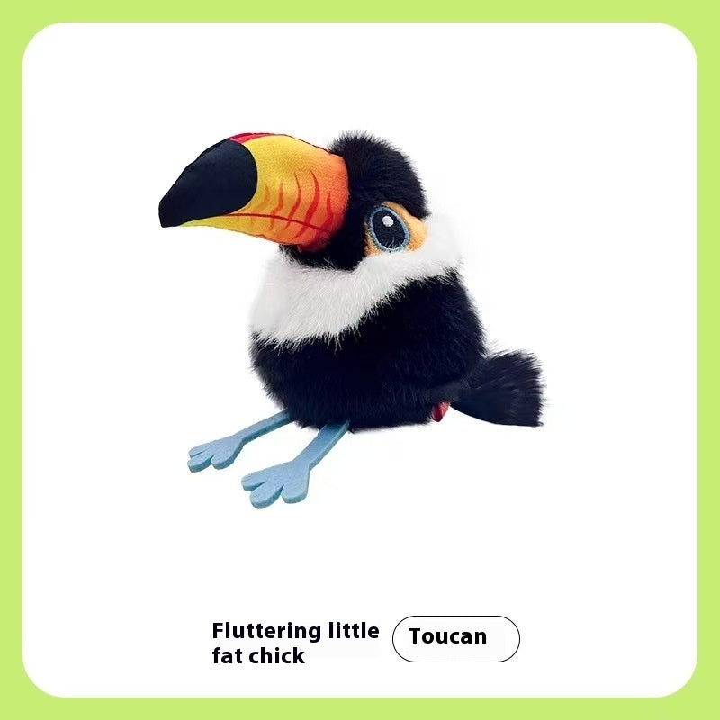 Flûte de gravité Petit gros chat auto-salonnage Jouet Stuffy Simulation Bird