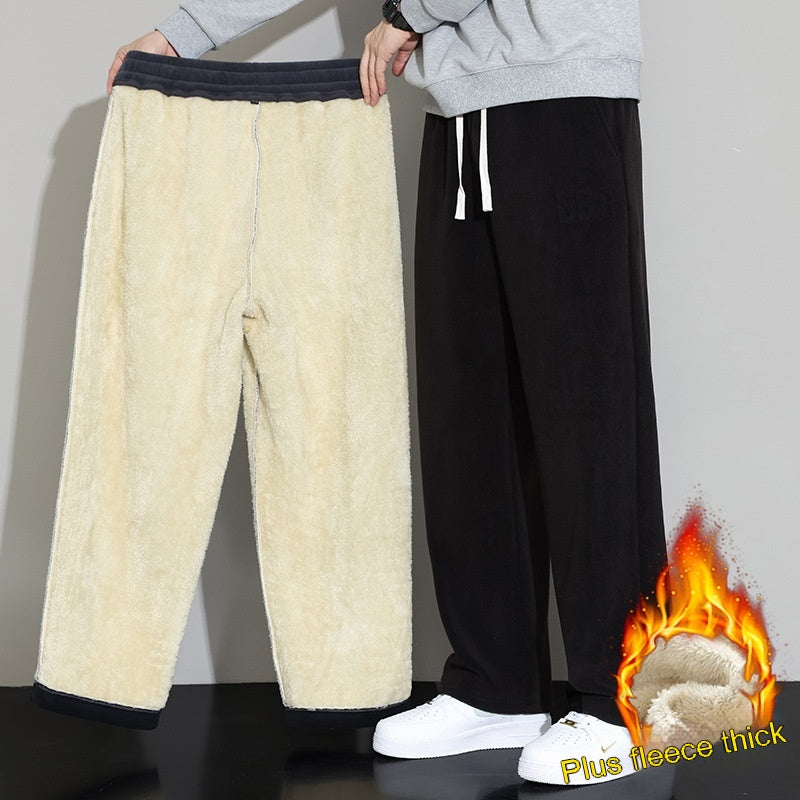 Pantalon casual en cachemire pour hommes d'hiver