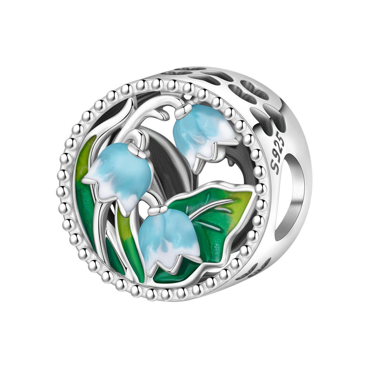Lily de la vallée Iris et la fleur spinning bricolage bracelet pendentif accessoires