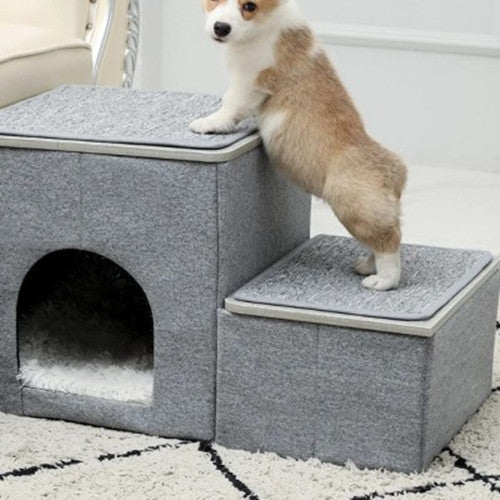 Les chiens et les chats d'âge adulte Étape pliable