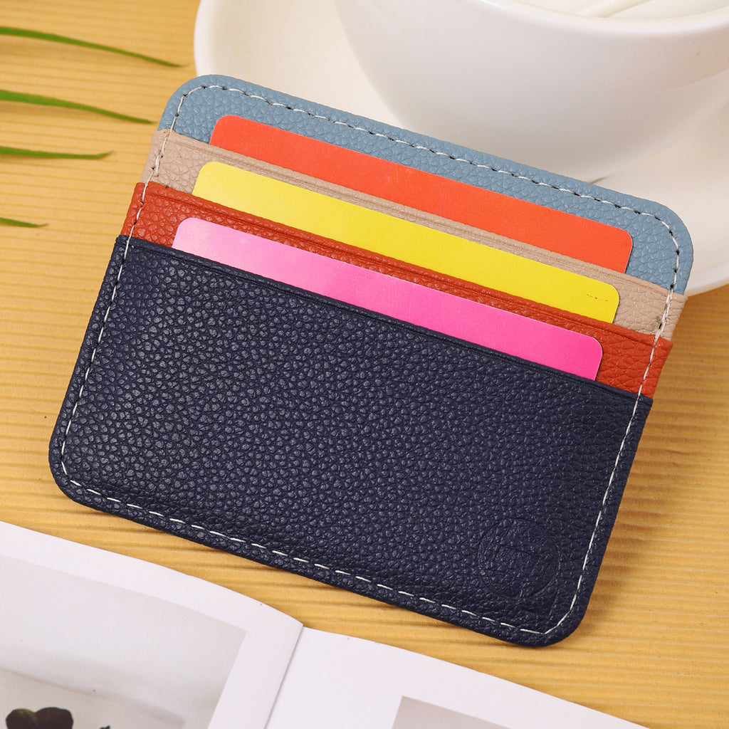 Fashion Minimalist Creative Ultra-mince couleur correspondant porte-carte