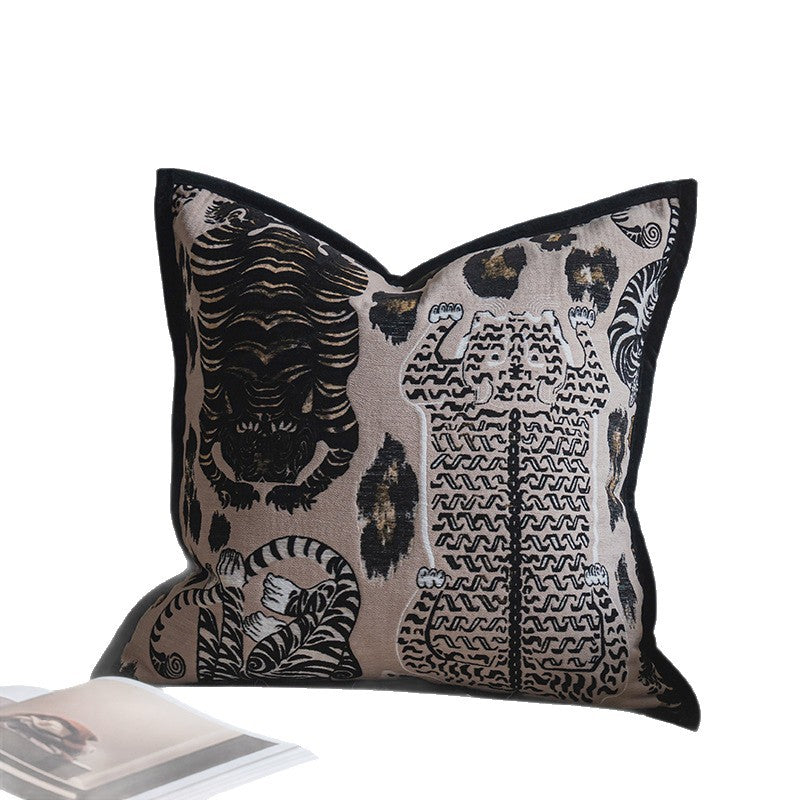 Solide-couleur lumière-luxe salon Canapé lancer oreiller