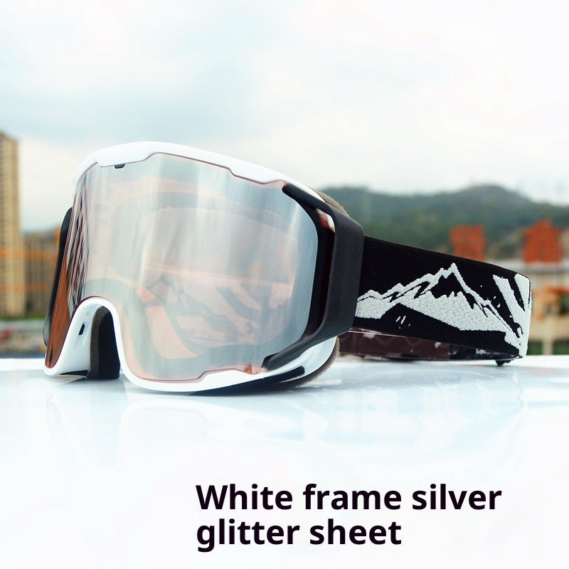 Gants de ski Double couche Anti-fog Plein Real Film Gants de ski