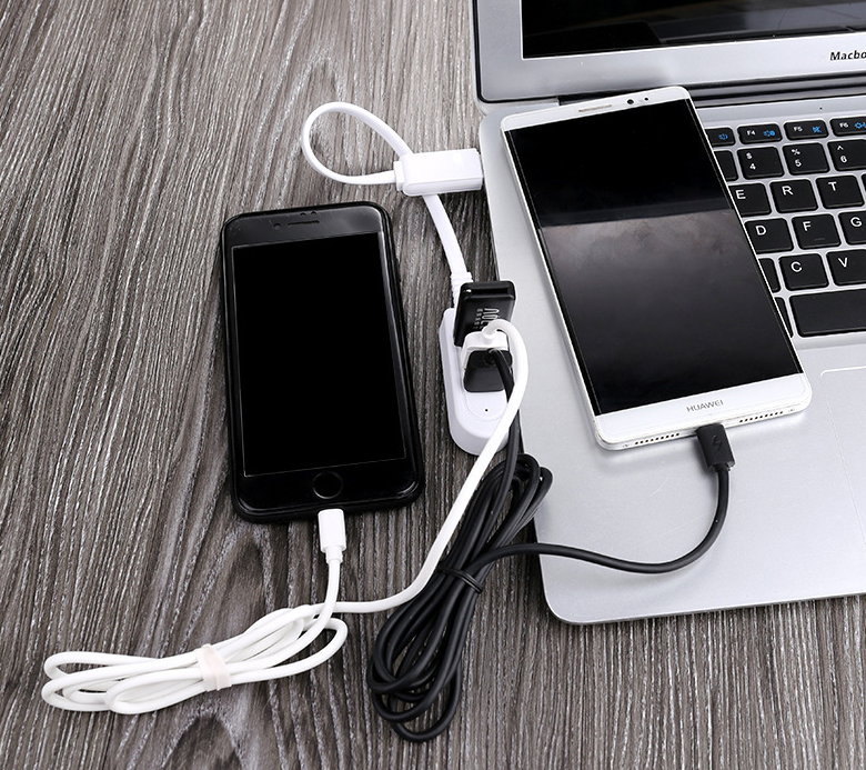 Convertisseur de chargeur multifonctionnel de câble Seperater Extensions Hub étendu