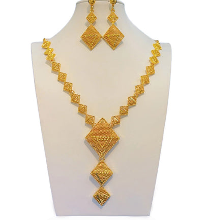 Bijoux d'or costume arabe Collier de mariage Bracelet Boucles d'oreilles Anneau