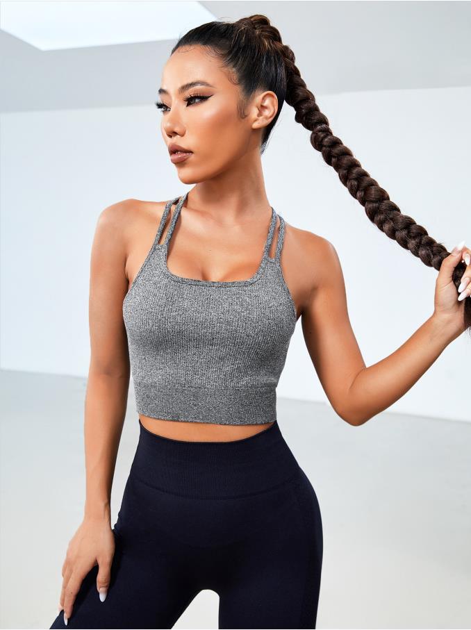 Sous-vêtements de sport Soutien-gorge de yoga élastique haute
