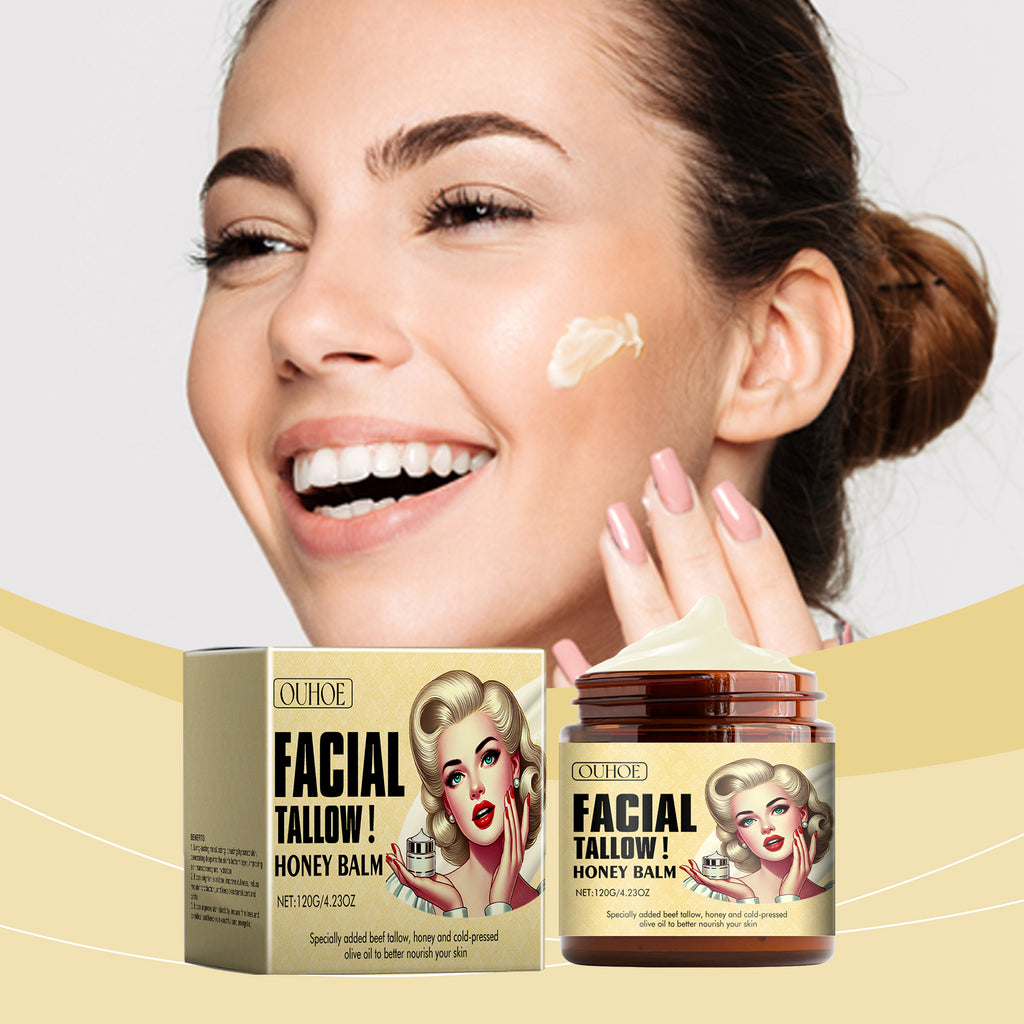 Crème hydratante au miel gras de vache 120g-box