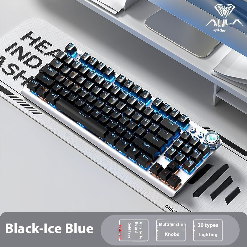 Tarantula Clavier mécanique sans fil côté gravé Bluetooth à trois modes