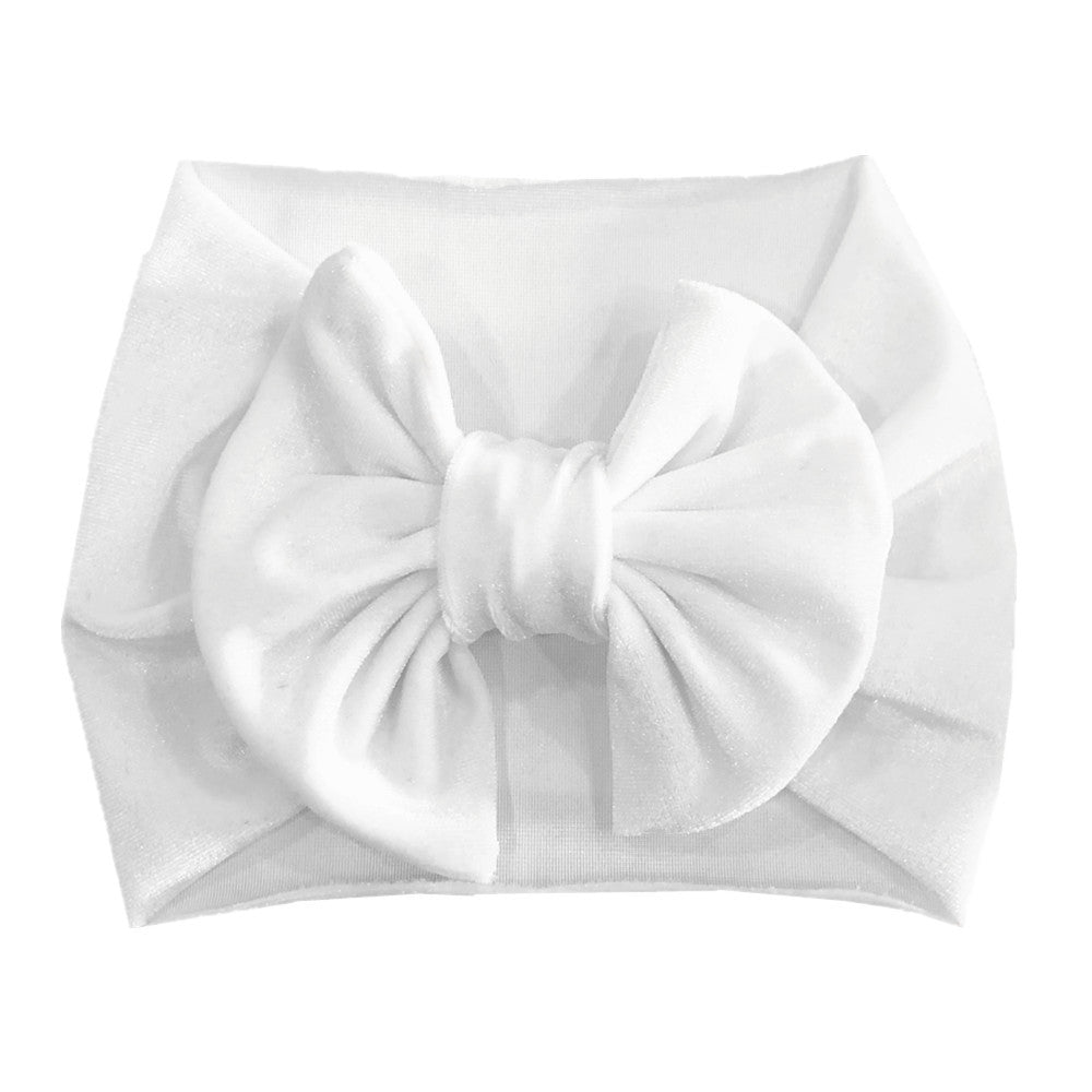 Bandeau de velours festif multicolore pour enfants avec accessoires cheveux stretchy