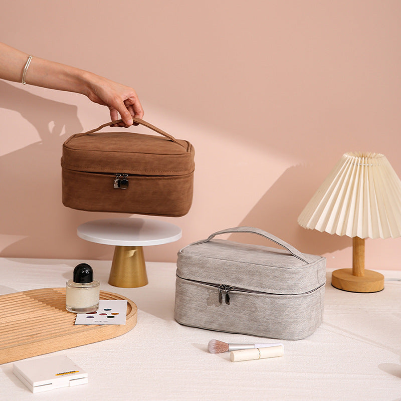 PU pliable étanche Sac cosmétique portable